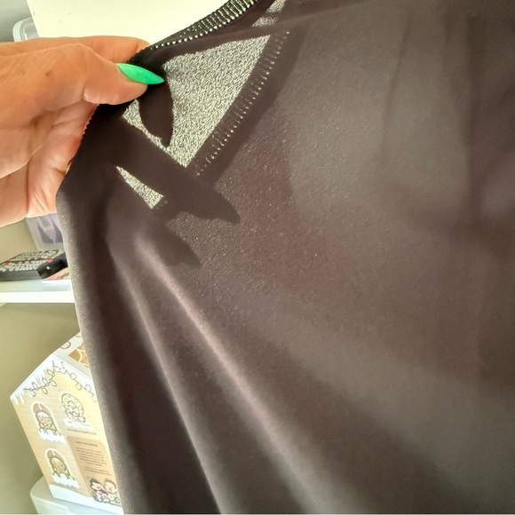 Joe Fresh Black Sleeveless Mandarin Collar Blouse Sheer Size XS Office Business - Picture 11 of 11